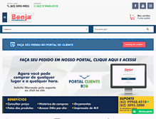 Tablet Screenshot of benjadistribuidora.com.br